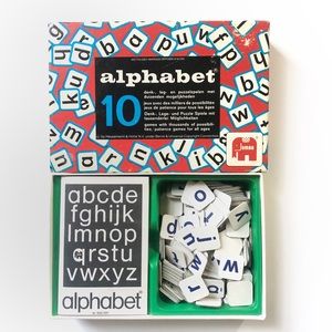 Vintage 40’s Dutch Children’s Alphabet Game